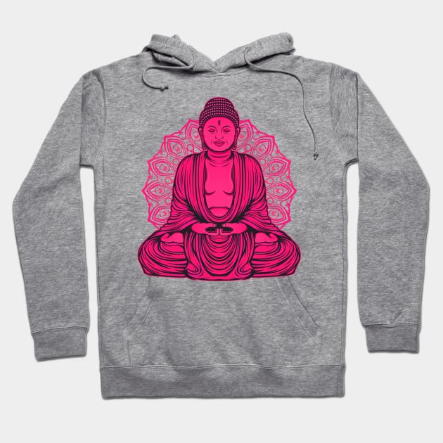 Meditating New Age Buddha Hoodie by machmigo